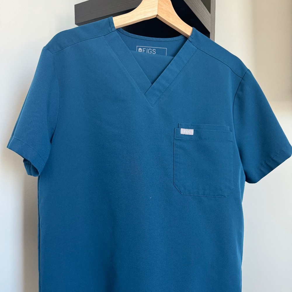 Men’s Figs Small / Medium Scrub Set - Deep Reef / Teal / Blue Green